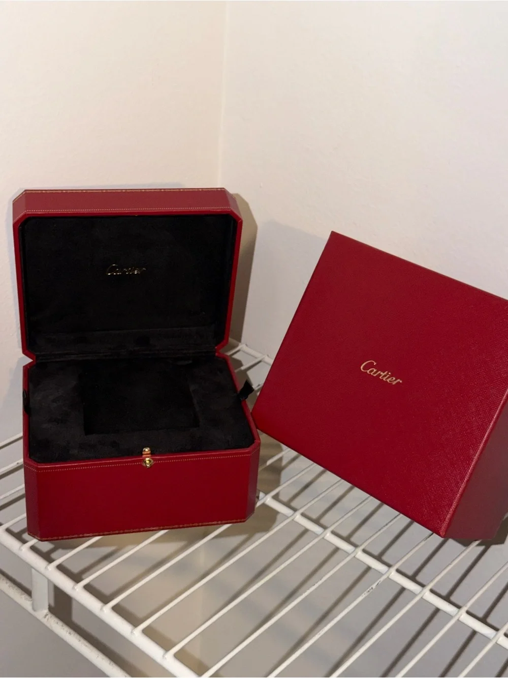 Cartier Red Inner Outer Jewelry New Box Pillow custom